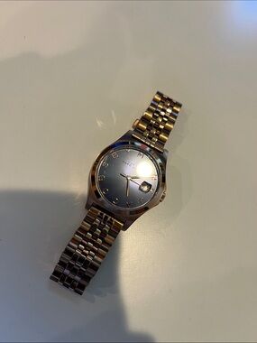 Marc By Marc Jacobs Two-Tone Gold and Silver Bracelet Watch